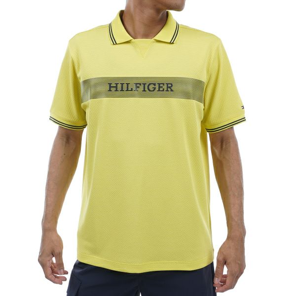 トミー ヒルフィガー ゴルフ Tommy Hilfiger Golf メンズ メンズ ビッグ鹿の子 半袖ガゼットポロシャツ THMA439 詳細5