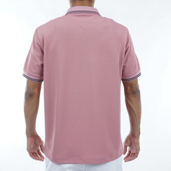 トミー ヒルフィガー ゴルフ Tommy Hilfiger Golf メンズ メンズ ビッグ鹿の子 半袖ガゼットポロシャツ THMA439 詳細7