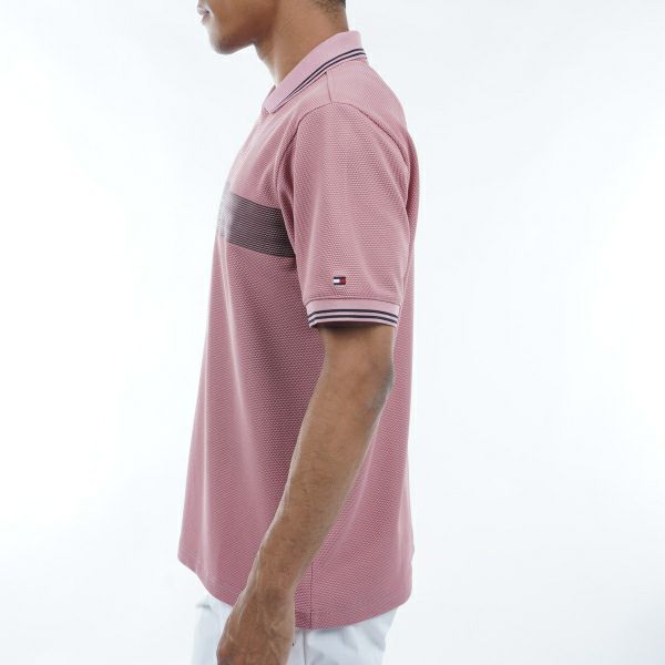 トミー ヒルフィガー ゴルフ Tommy Hilfiger Golf メンズ メンズ ビッグ鹿の子 半袖ガゼットポロシャツ THMA439 詳細16
