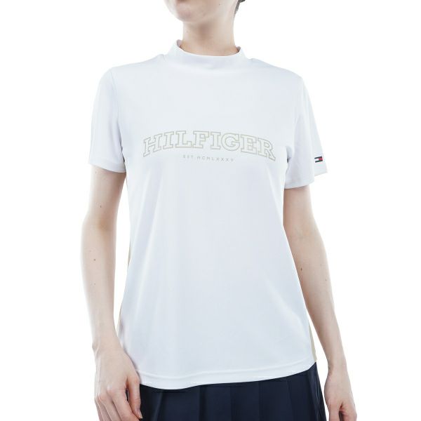 トミー ヒルフィガー ゴルフ Tommy Hilfiger Golf レディース レディース アーチロゴ 半袖モックシャツ THLA401 詳細1