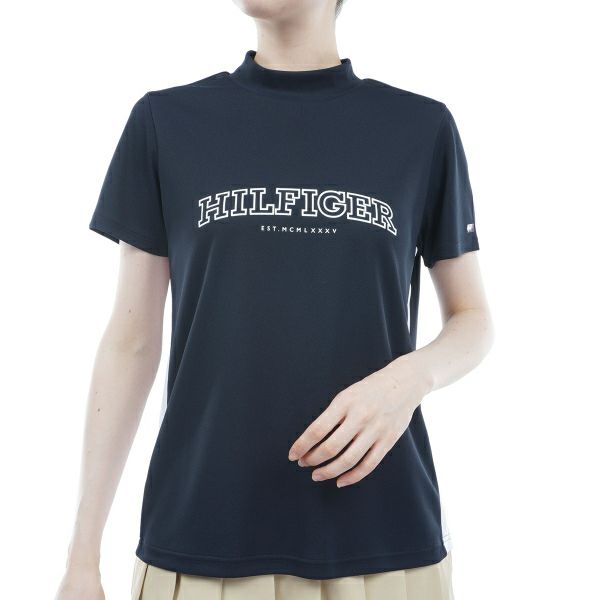 トミー ヒルフィガー ゴルフ Tommy Hilfiger Golf レディース レディース アーチロゴ 半袖モックシャツ THLA401 詳細2