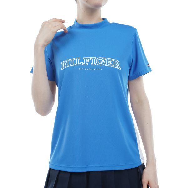 トミー ヒルフィガー ゴルフ Tommy Hilfiger Golf レディース レディース アーチロゴ 半袖モックシャツ THLA401 詳細3