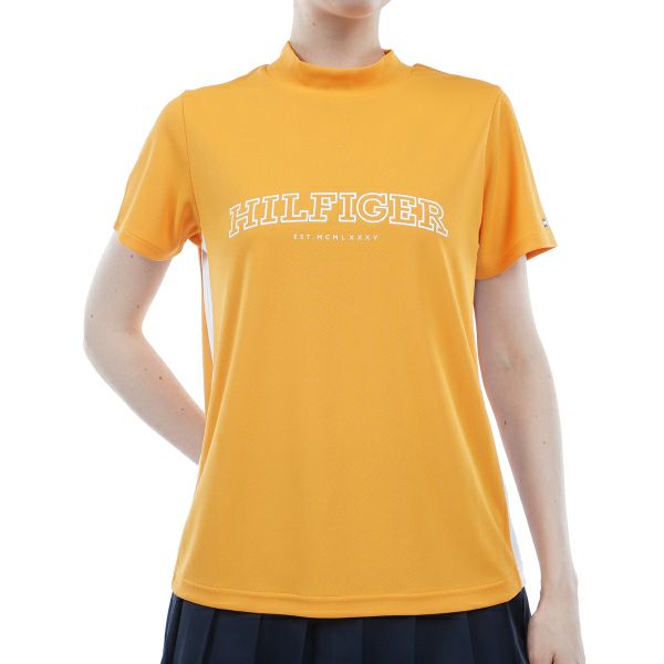 トミー ヒルフィガー ゴルフ Tommy Hilfiger Golf レディース レディース アーチロゴ 半袖モックシャツ THLA401 詳細4