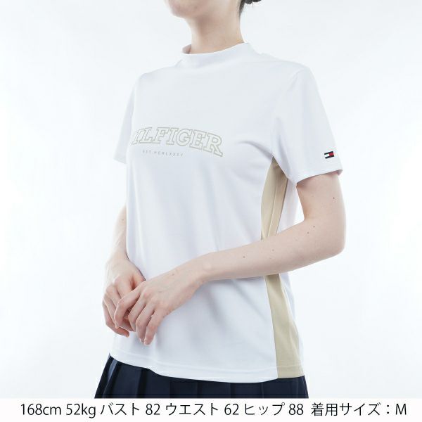 トミー ヒルフィガー ゴルフ Tommy Hilfiger Golf レディース レディース アーチロゴ 半袖モックシャツ THLA401 詳細6