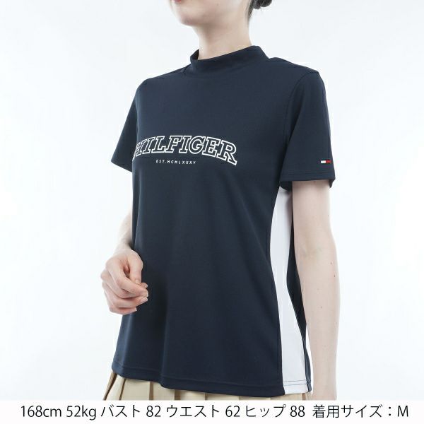 トミー ヒルフィガー ゴルフ Tommy Hilfiger Golf レディース レディース アーチロゴ 半袖モックシャツ THLA401 詳細8