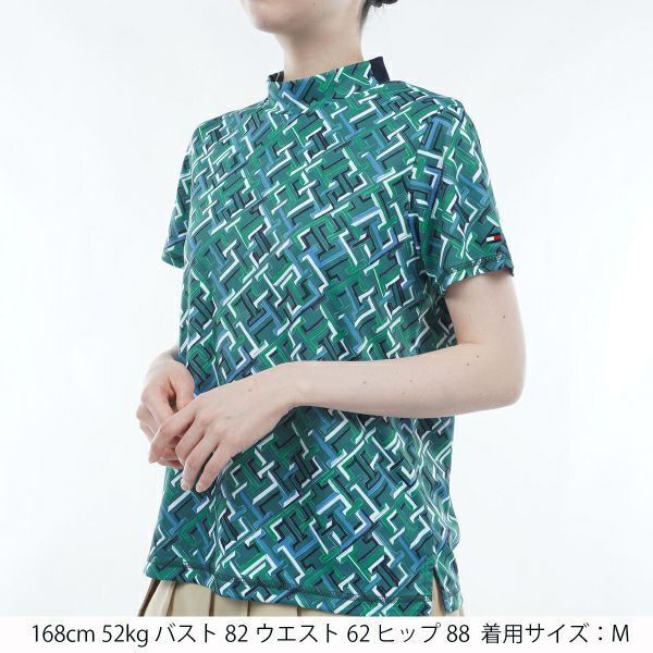 トミー ヒルフィガー ゴルフ Tommy Hilfiger Golf レディース レディース THモノグラム 半袖モックシャツ THLA402 詳細5