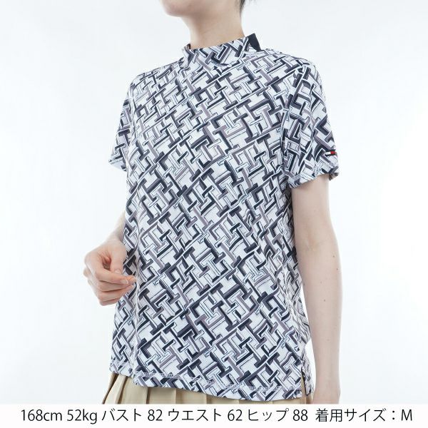 トミー ヒルフィガー ゴルフ Tommy Hilfiger Golf レディース レディース THモノグラム 半袖モックシャツ THLA402 詳細7