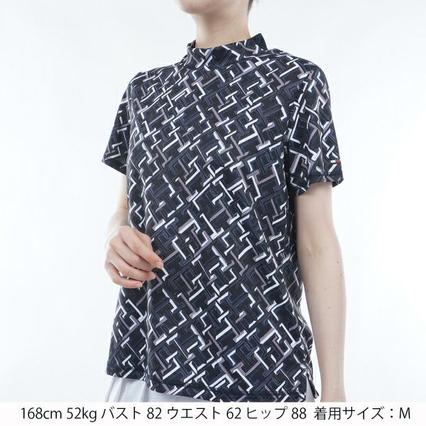 トミー ヒルフィガー ゴルフ Tommy Hilfiger Golf レディース レディース THモノグラム 半袖モックシャツ THLA402 詳細11