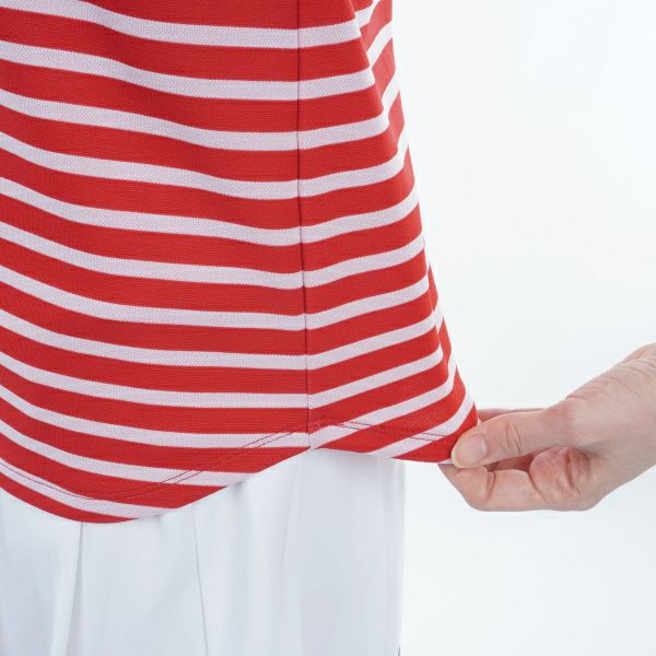 トミー ヒルフィガー ゴルフ Tommy Hilfiger Golf レディース レディース ボーダー ノースリーブシャツ THLA403 詳細12