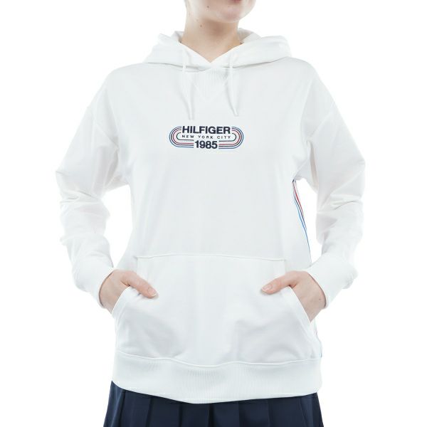 トミー ヒルフィガー ゴルフ Tommy Hilfiger Golf レディース レディース トラックロゴ フーディーライトスウェット THLA407 詳細1