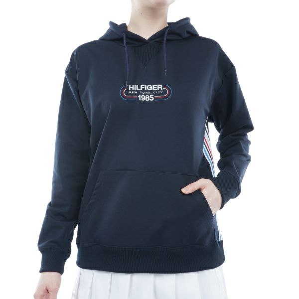 トミー ヒルフィガー ゴルフ Tommy Hilfiger Golf レディース レディース トラックロゴ フーディーライトスウェット THLA407 詳細3