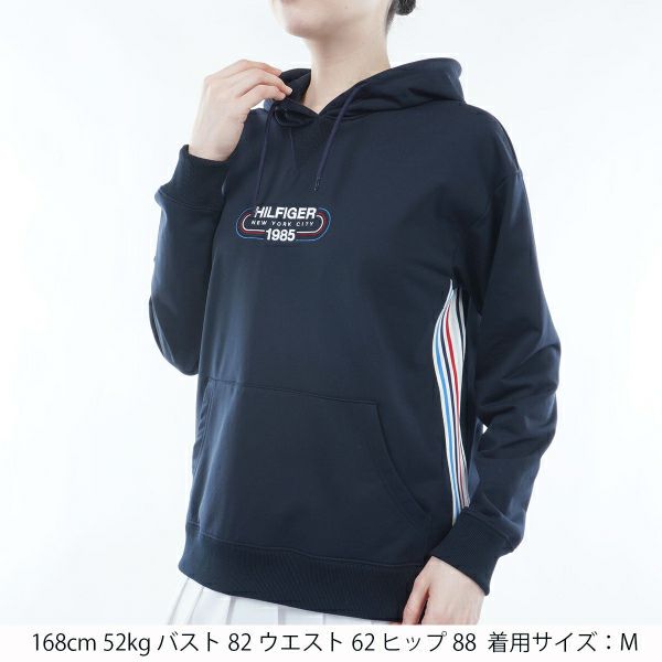 トミー ヒルフィガー ゴルフ Tommy Hilfiger Golf レディース レディース トラックロゴ フーディーライトスウェット THLA407 詳細8