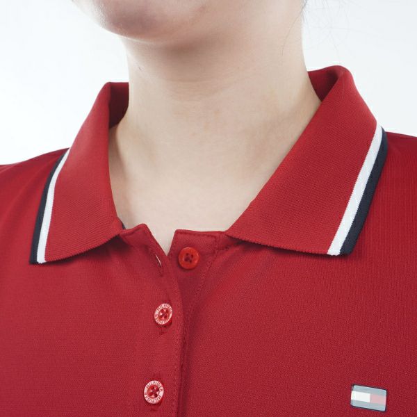 トミー ヒルフィガー ゴルフ Tommy Hilfiger Golf レディース レディース トリコロール フレンチスリーブシャツ THLA409 詳細14