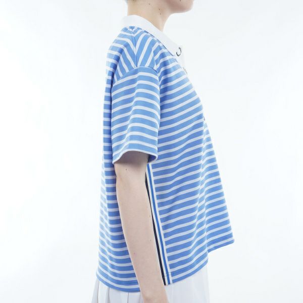 トミー ヒルフィガー ゴルフ Tommy Hilfiger Golf レディース レディース ボーダー リラックスポロシャツ THLA410 詳細11