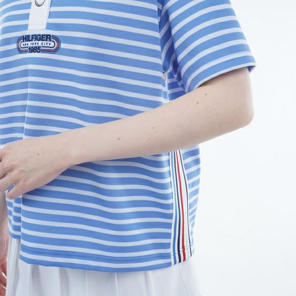 トミー ヒルフィガー ゴルフ Tommy Hilfiger Golf レディース レディース ボーダー リラックスポロシャツ THLA410 詳細13