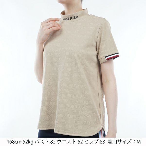 トミー ヒルフィガー ゴルフ Tommy Hilfiger Golf レディース レディース エンボスロゴジャカード 半袖モックシャツ THLA411 詳細7