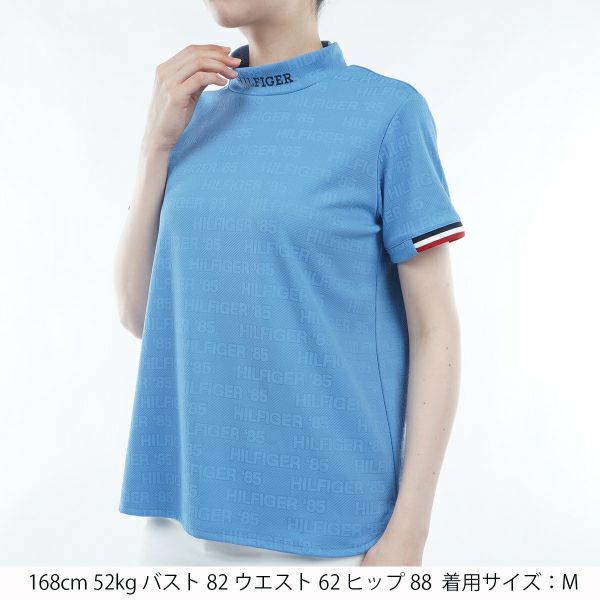 トミー ヒルフィガー ゴルフ Tommy Hilfiger Golf レディース レディース エンボスロゴジャカード 半袖モックシャツ THLA411 詳細11