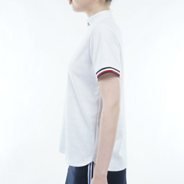 トミー ヒルフィガー ゴルフ Tommy Hilfiger Golf レディース レディース エンボスロゴジャカード 半袖モックシャツ THLA411 詳細13