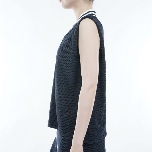 トミー ヒルフィガー ゴルフ Tommy Hilfiger Golf レディース レディース レース ノースリーブVネックシャツ THLA412 詳細7