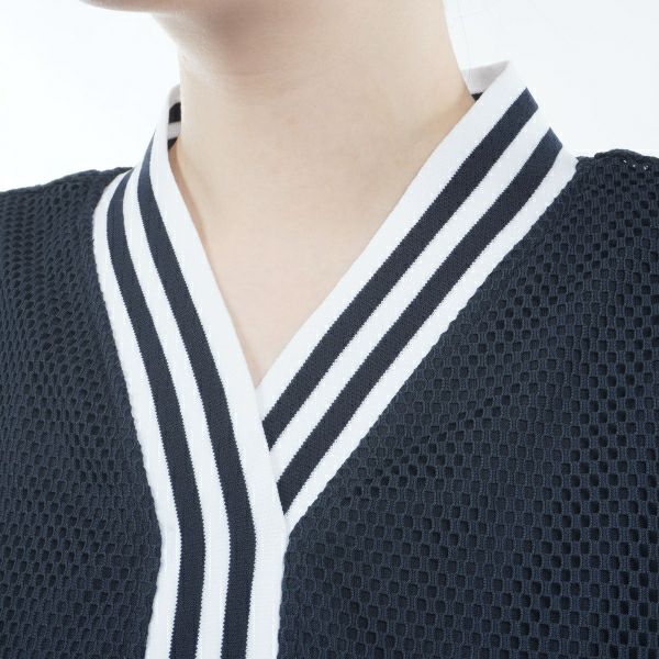 トミー ヒルフィガー ゴルフ Tommy Hilfiger Golf レディース レディース レース ノースリーブVネックシャツ THLA412 詳細10