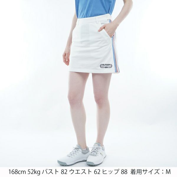 トミー ヒルフィガー ゴルフ Tommy Hilfiger Golf レディース レディース トラックロゴ ライトスウェットスカート THLA413 詳細4