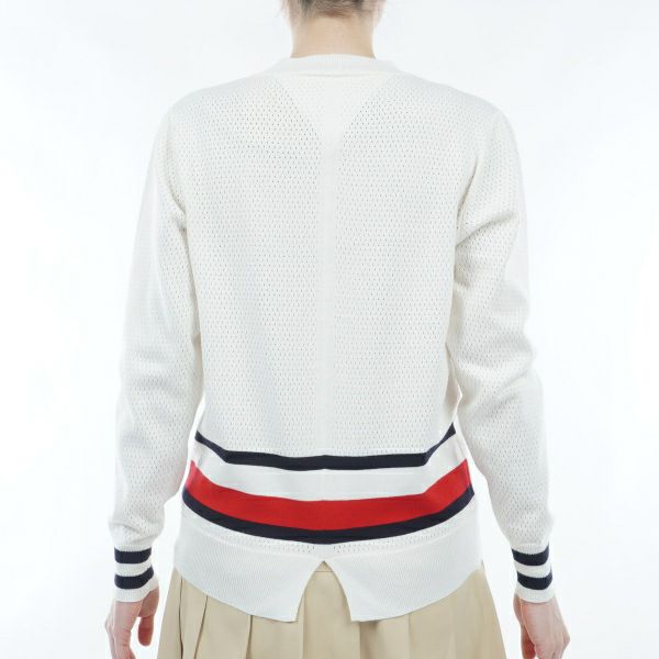 トミー ヒルフィガー ゴルフ Tommy Hilfiger Golf レディース レディース クルーネック メッシュセーター THLA416 詳細7