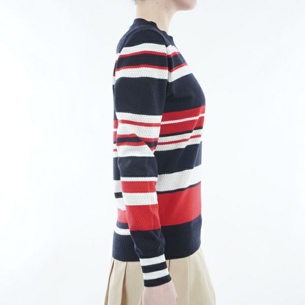 トミー ヒルフィガー ゴルフ Tommy Hilfiger Golf レディース レディース クルーネック メッシュセーター THLA416 詳細11