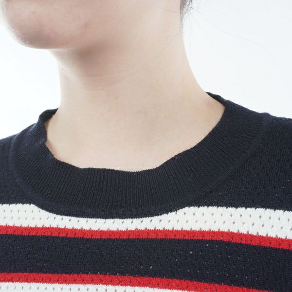 トミー ヒルフィガー ゴルフ Tommy Hilfiger Golf レディース レディース クルーネック メッシュセーター THLA416 詳細14