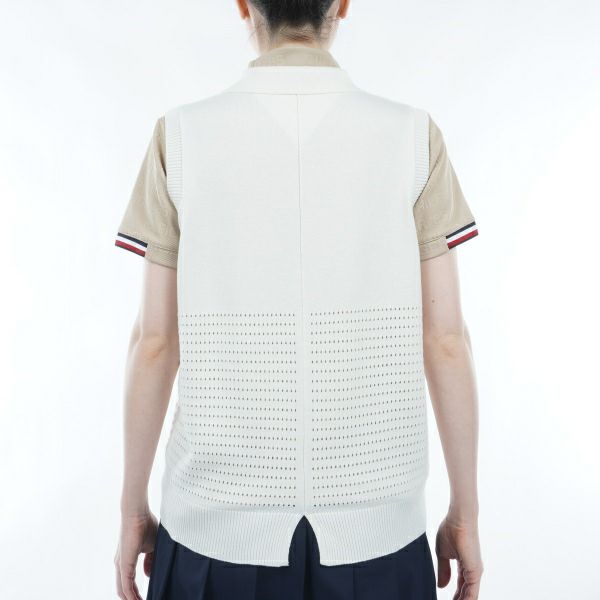 トミー ヒルフィガー ゴルフ Tommy Hilfiger Golf レディース レディース キーネック メッシュニットベスト THLA417 詳細7