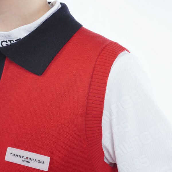 トミー ヒルフィガー ゴルフ Tommy Hilfiger Golf レディース レディース キーネック メッシュニットベスト THLA417 詳細12