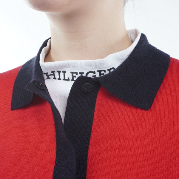 トミー ヒルフィガー ゴルフ Tommy Hilfiger Golf レディース レディース キーネック メッシュニットベスト THLA417 詳細13