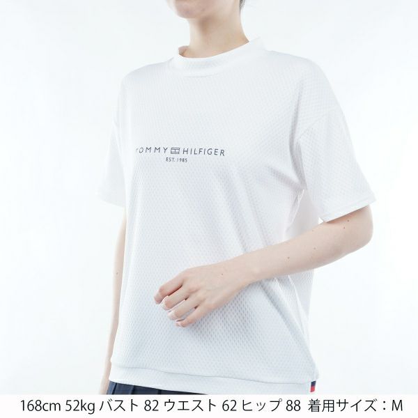 トミー ヒルフィガー ゴルフ Tommy Hilfiger Golf レディース レディース リラックスフィット 半袖モックシャツ THLA418 詳細4