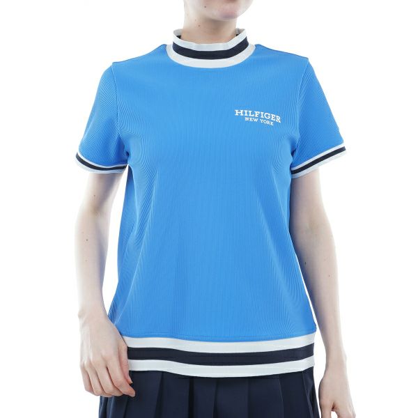 トミー ヒルフィガー ゴルフ Tommy Hilfiger Golf レディース レディース ハイテンション 半袖モックシャツ THLA419 詳細1