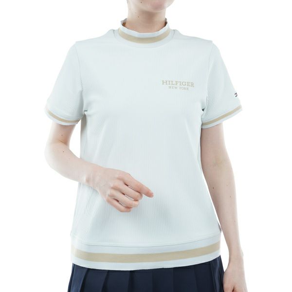 トミー ヒルフィガー ゴルフ Tommy Hilfiger Golf レディース レディース ハイテンション 半袖モックシャツ THLA419 詳細2