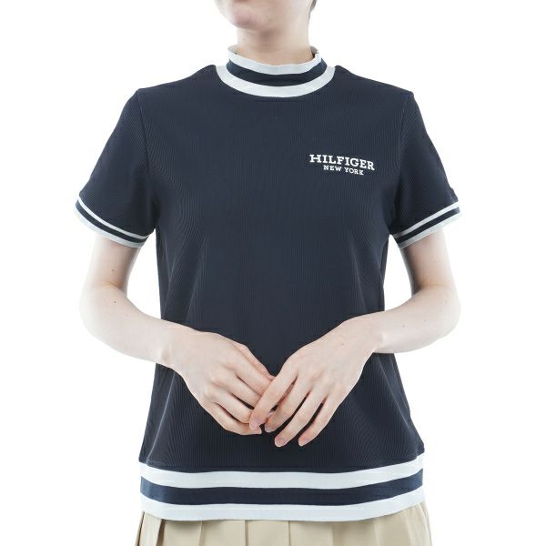 トミー ヒルフィガー ゴルフ Tommy Hilfiger Golf レディース レディース ハイテンション 半袖モックシャツ THLA419 詳細3