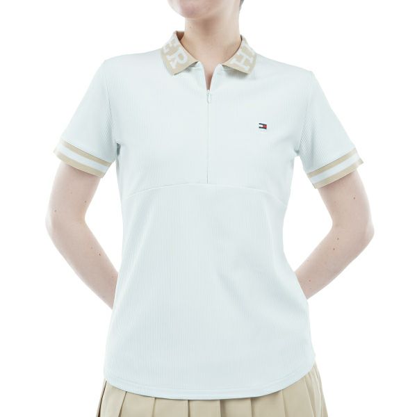 トミー ヒルフィガー ゴルフ Tommy Hilfiger Golf レディース レディース ハイテンション ハーフジップモックシャツ THLA420 詳細2