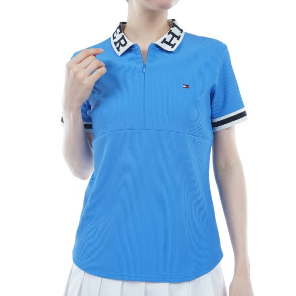 トミー ヒルフィガー ゴルフ Tommy Hilfiger Golf レディース レディース ハイテンション ハーフジップモックシャツ THLA420 詳細4
