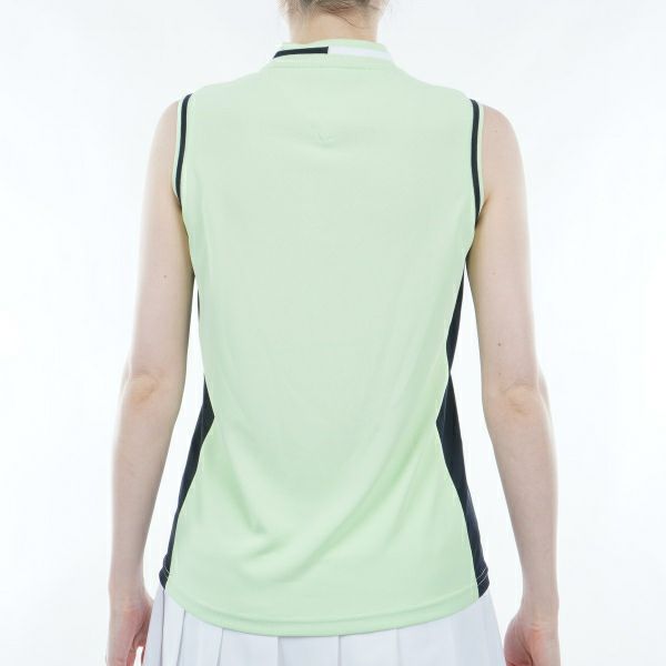 トミー ヒルフィガー ゴルフ Tommy Hilfiger Golf レディース レディース スタンドカラー ノースリーブシャツ THLA421 詳細12