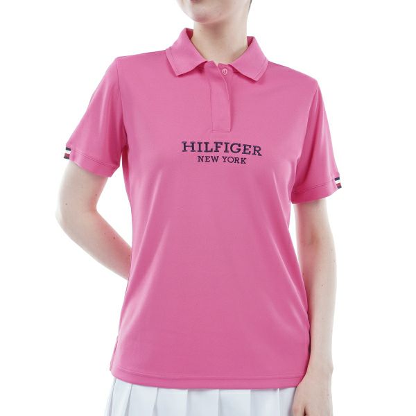 トミー ヒルフィガー ゴルフ Tommy Hilfiger Golf レディース レディース フロントロゴ 半袖ポロシャツ THLA422 詳細1