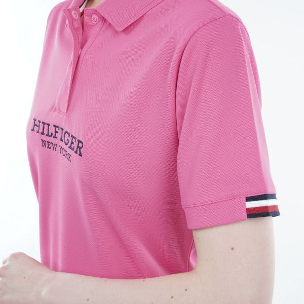 トミー ヒルフィガー ゴルフ Tommy Hilfiger Golf レディース レディース フロントロゴ 半袖ポロシャツ THLA422 詳細19