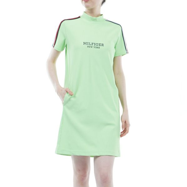 トミー ヒルフィガー ゴルフ Tommy Hilfiger Golf レディース レディース ハイテンション 半袖モックワンピース THLA423 詳細4