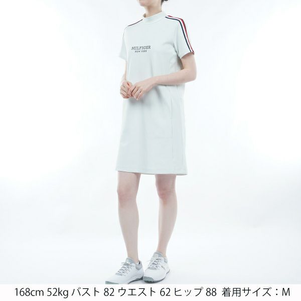 トミー ヒルフィガー ゴルフ Tommy Hilfiger Golf レディース レディース ハイテンション 半袖モックワンピース THLA423 詳細5