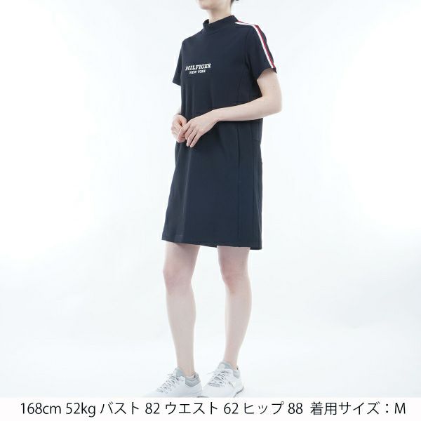 トミー ヒルフィガー ゴルフ Tommy Hilfiger Golf レディース レディース ハイテンション 半袖モックワンピース THLA423 詳細7