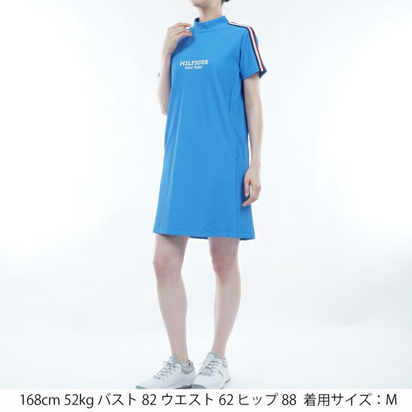トミー ヒルフィガー ゴルフ Tommy Hilfiger Golf レディース レディース ハイテンション 半袖モックワンピース THLA423 詳細9
