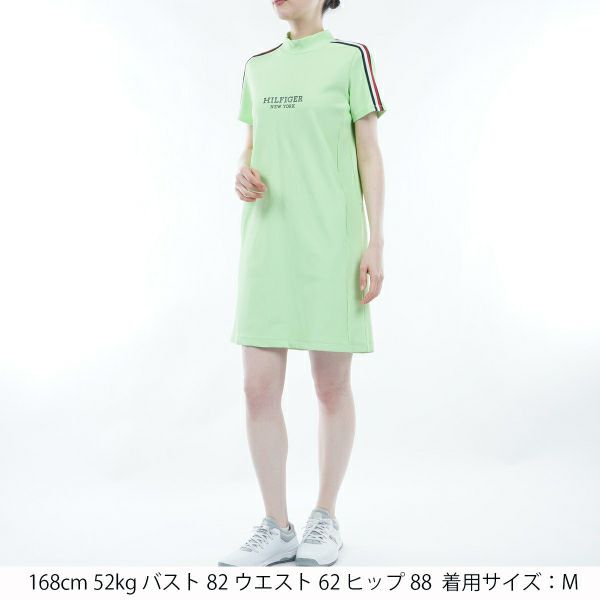 トミー ヒルフィガー ゴルフ Tommy Hilfiger Golf レディース レディース ハイテンション 半袖モックワンピース THLA423 詳細11