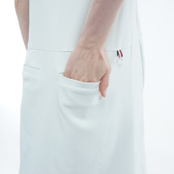 トミー ヒルフィガー ゴルフ Tommy Hilfiger Golf レディース レディース ハイテンション 半袖モックワンピース THLA423 詳細18