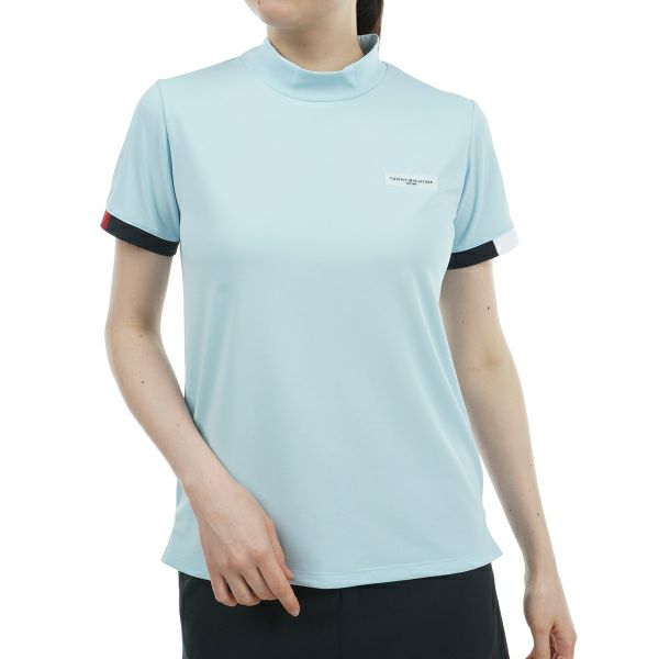 トミー ヒルフィガー ゴルフ Tommy Hilfiger Golf レディース レディース ストライプカフス 半袖モックシャツ THLA428 詳細4
