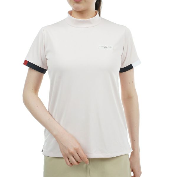 トミー ヒルフィガー ゴルフ Tommy Hilfiger Golf レディース レディース ストライプカフス 半袖モックシャツ THLA428 詳細6