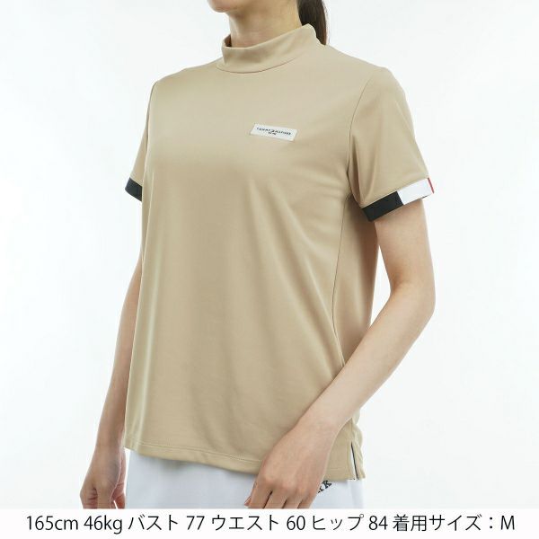 トミー ヒルフィガー ゴルフ Tommy Hilfiger Golf レディース レディース ストライプカフス 半袖モックシャツ THLA428 詳細8
