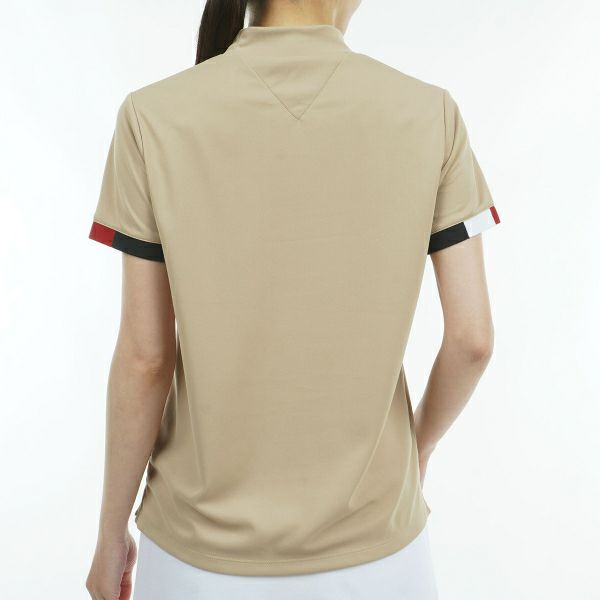 トミー ヒルフィガー ゴルフ Tommy Hilfiger Golf レディース レディース ストライプカフス 半袖モックシャツ THLA428 詳細9